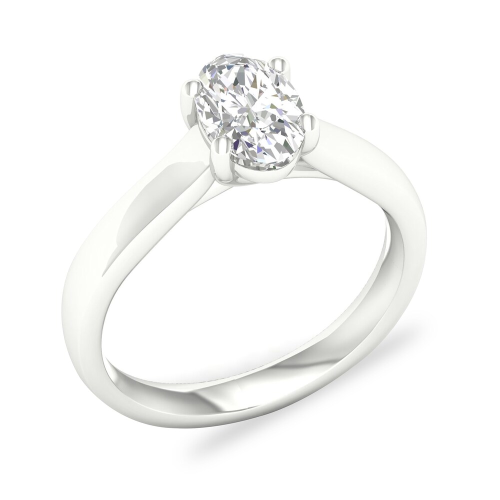 Diamond Solitaire Ring 1 ct tw Oval-cut 14K White Gold (SI2/I) GPCSJWNC