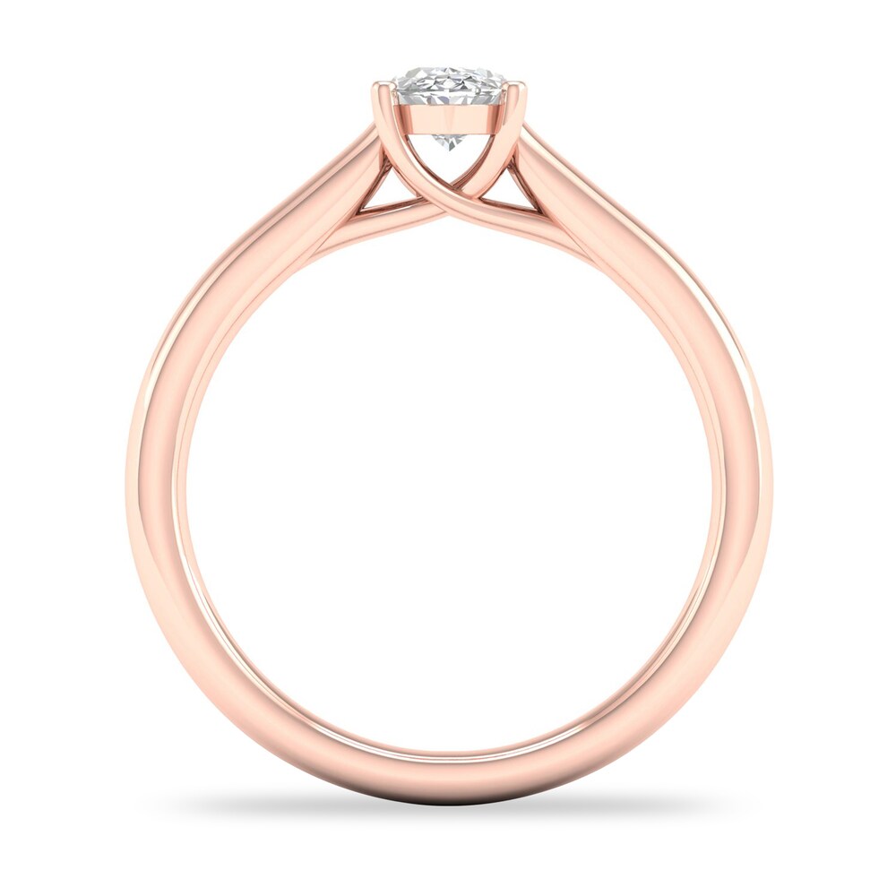 Diamond Solitaire Ring 1/2 ct tw Oval-cut 14K Rose Gold (SI2/I) Gu81BrIA