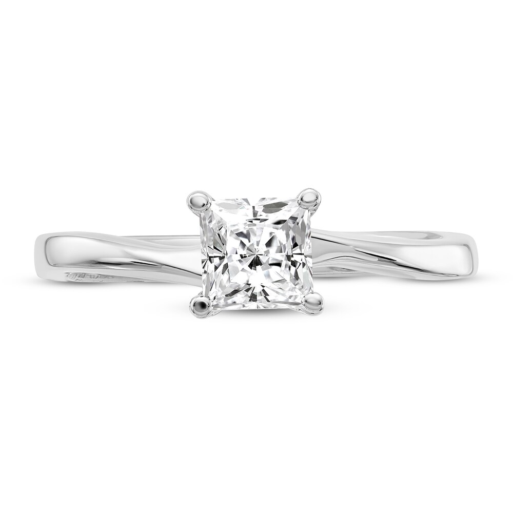 Diamond Solitaire Engagement Ring 3/4 ct tw Princess 14K White Gold (I1/I) H0TZYDJM