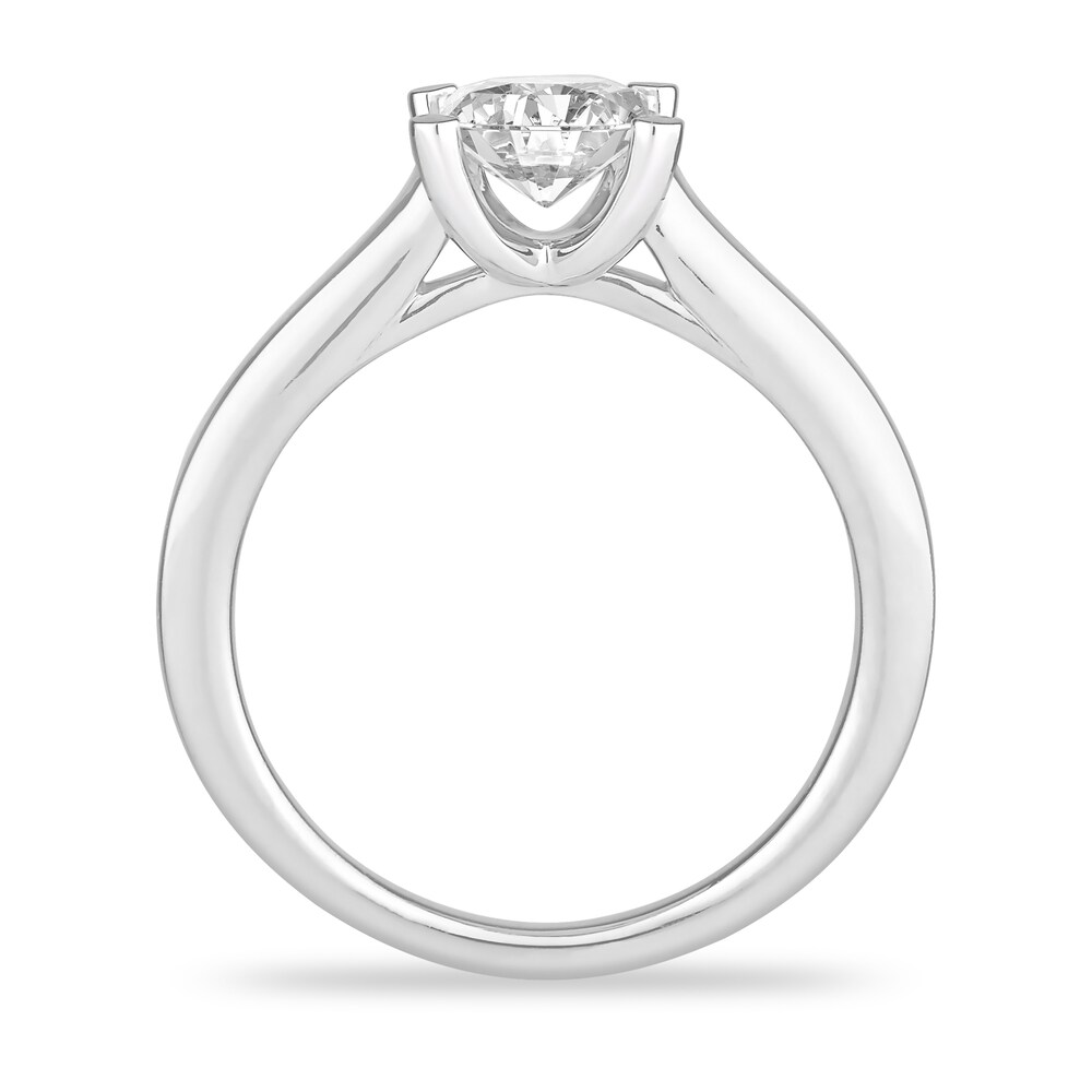 Diamond Solitaire Engagement Ring 2-1/2 ct tw Princess-cut 14K White Gold (I2/I) H6cor1NL