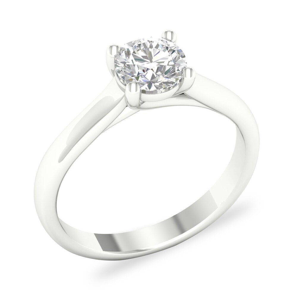 Diamond Solitaire Ring 1 ct tw Round-cut 14K White Gold (SI2/I) HKVA4fAx