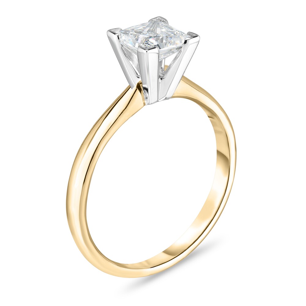 Diamond Solitaire Ring 1/2 ct tw Princess 14K Yellow Gold (I1/I) HXj4Knmn