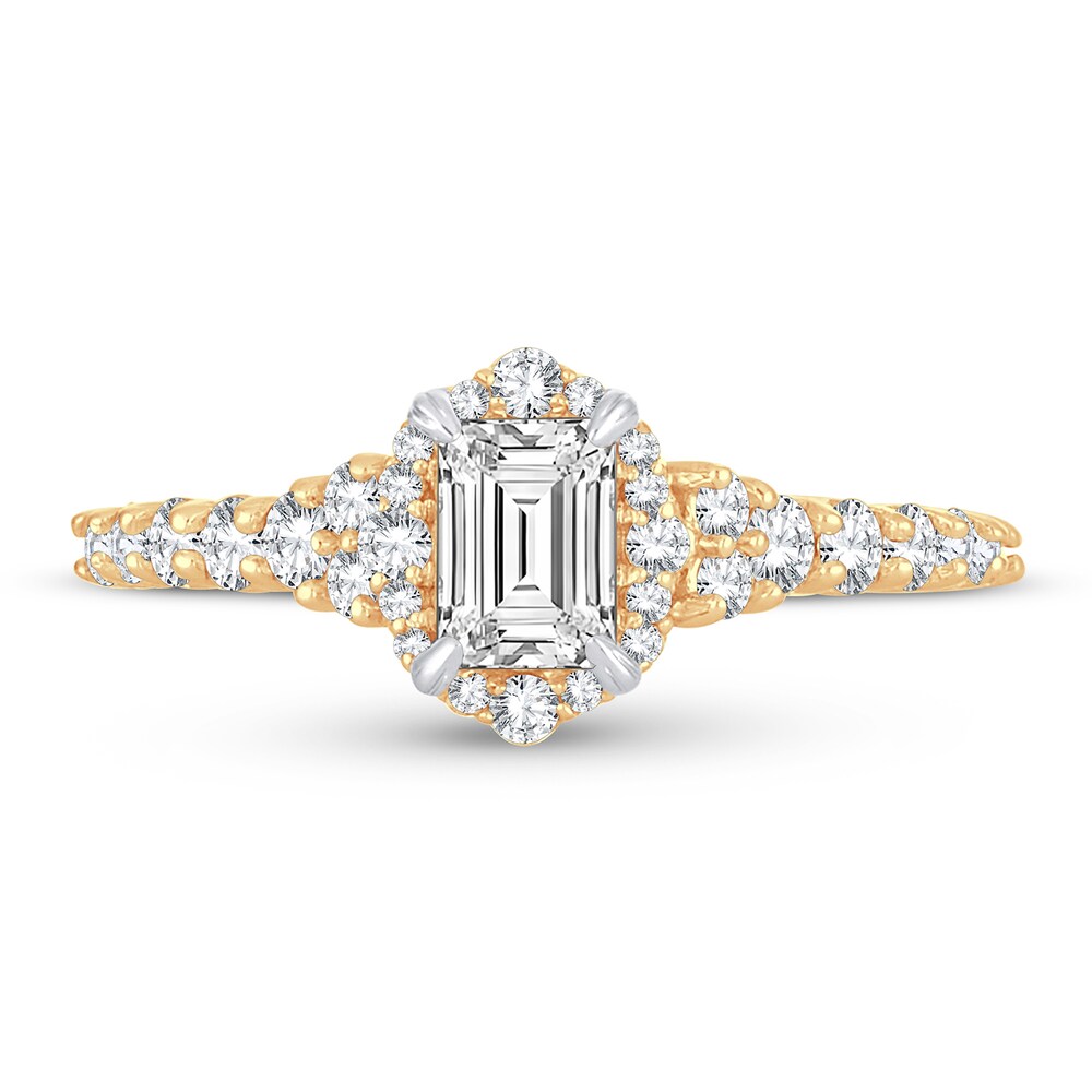 Diamond Ring 1 ct tw Emerald-cut 14K Yellow Gold HkYVb5MD