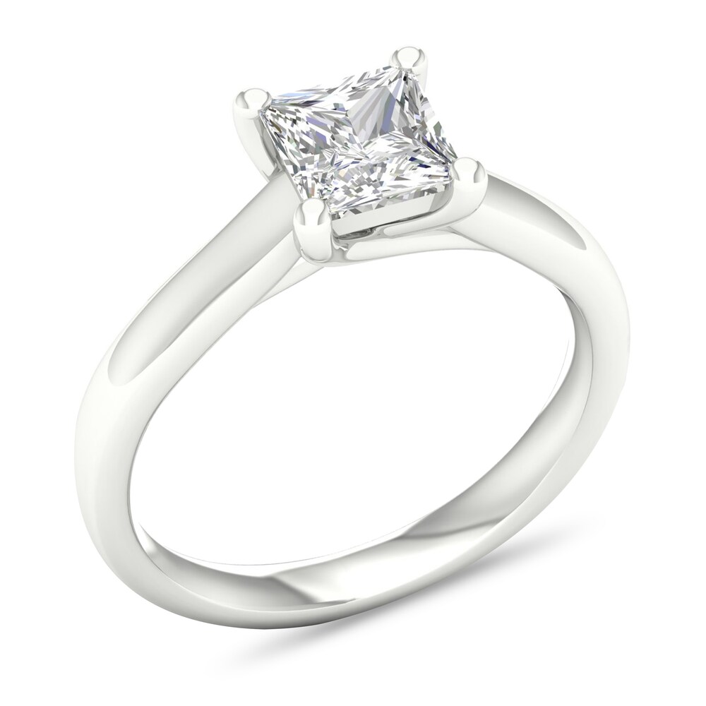 Diamond Solitaire Ring 1-1/4 ct tw Princess-cut Platinum (SI2/I) HmFeqoBa