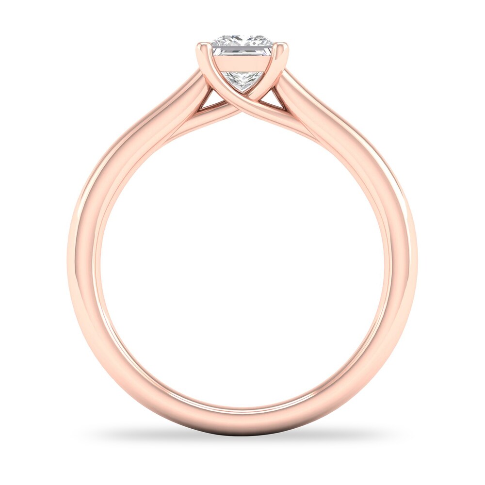 Diamond Solitaire Ring 1/2 ct tw Princess-cut 14K Rose Gold (SI2/I) HmliPN5J