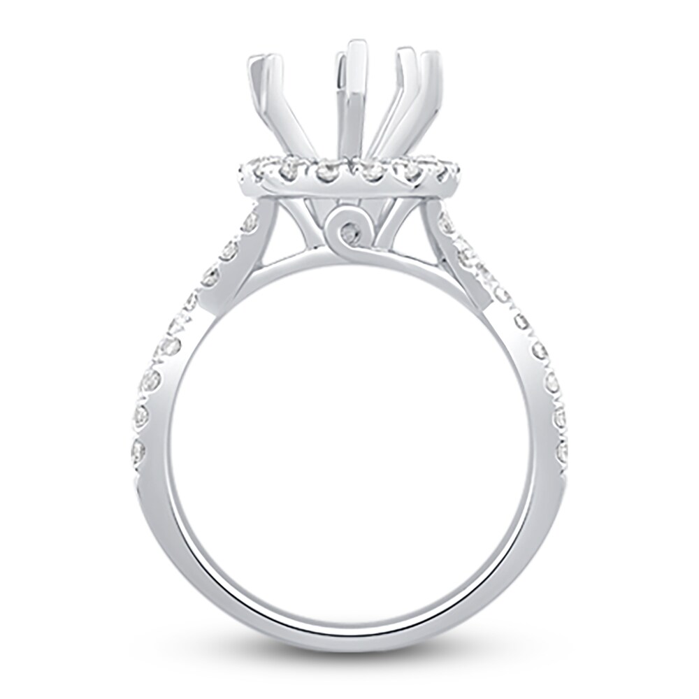 Engagement Ring 3/4 ct tw Pear/Round Platinum I0a71y8x