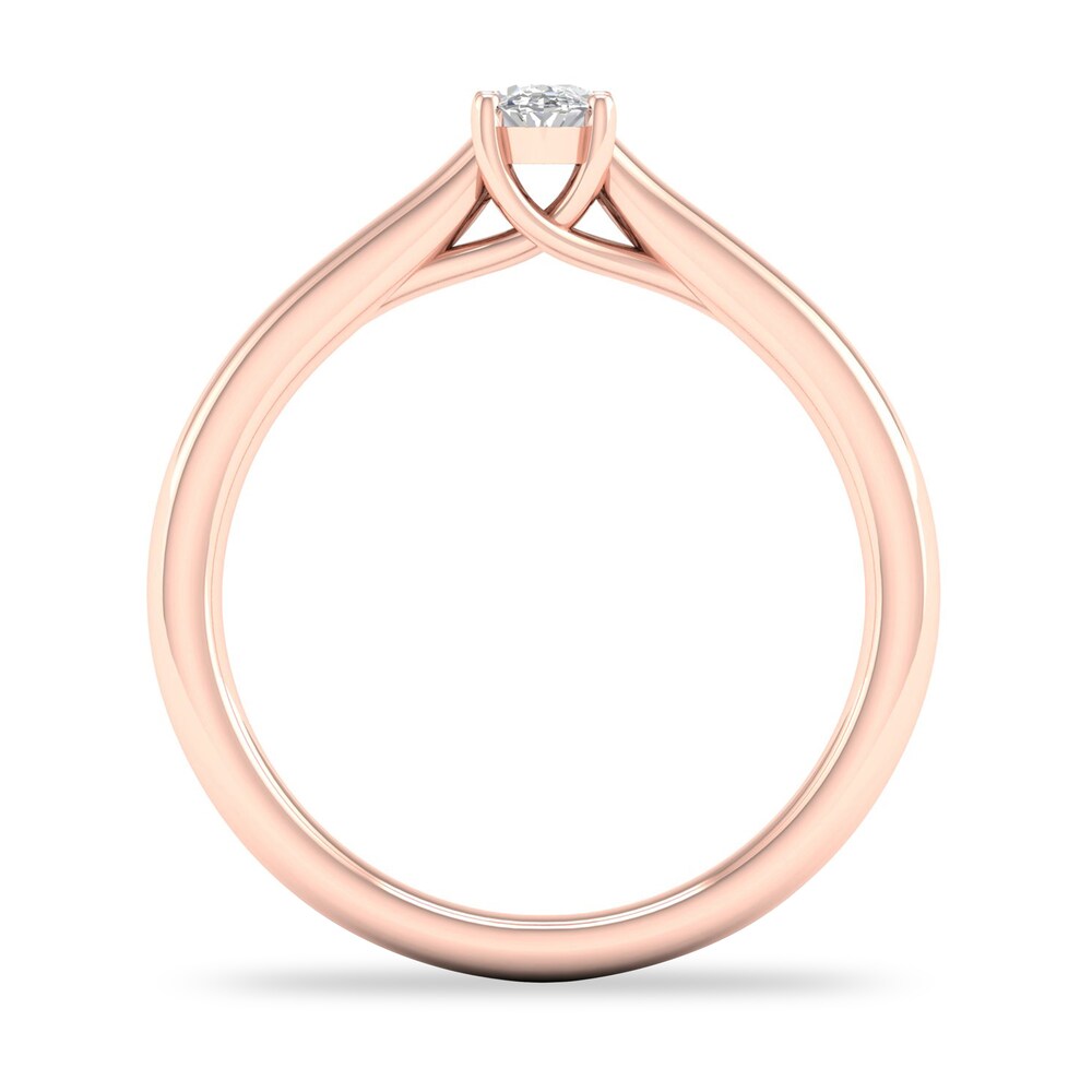 Diamond Solitaire Ring 1/4 ct tw Oval-cut 14K Rose Gold (SI2/I) I4TRYIsM