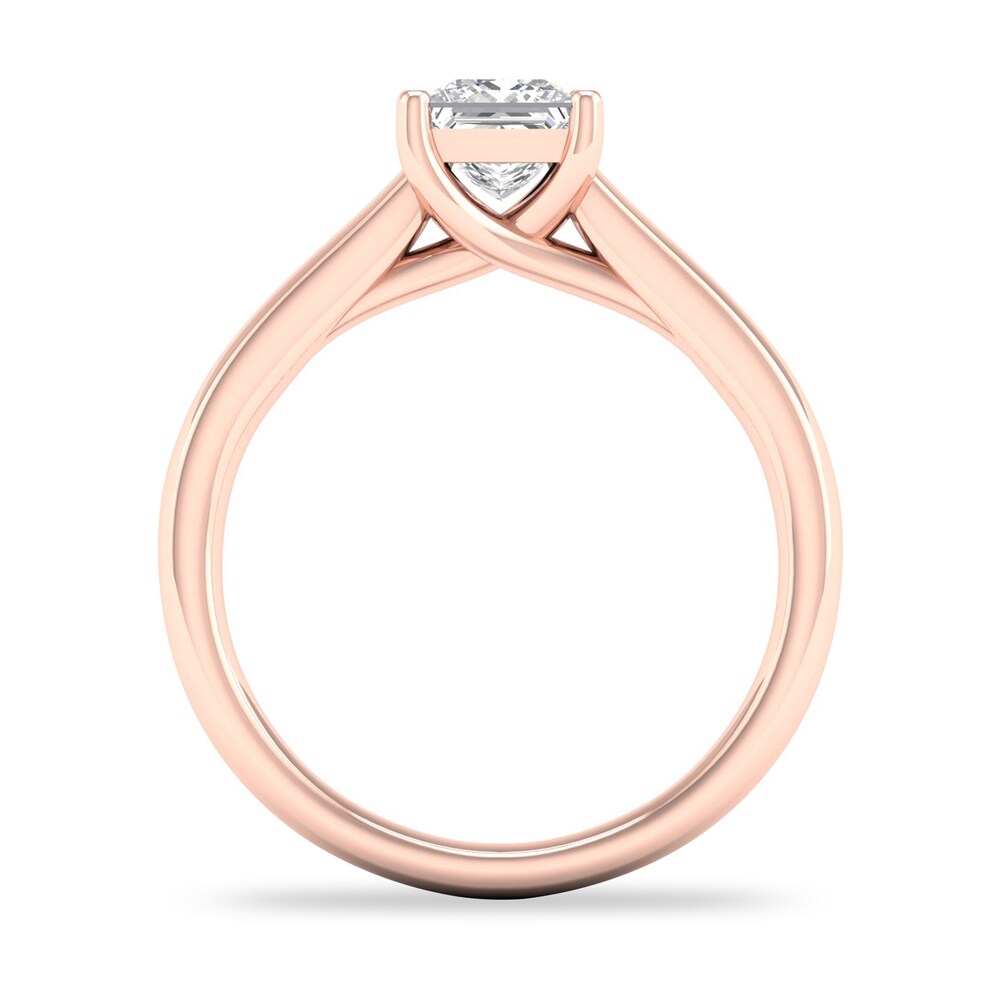 Diamond Solitaire Ring 1 ct tw Princess-cut 14K Rose Gold (SI2/I) I8ePYmyk