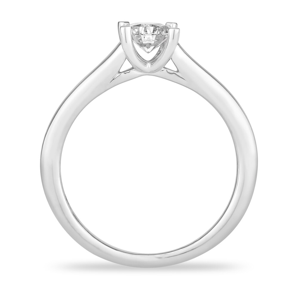 Diamond Solitaire Engagement Ring 1/2 ct tw Princess-cut 14K White Gold (I2/I) JFCSjx7C