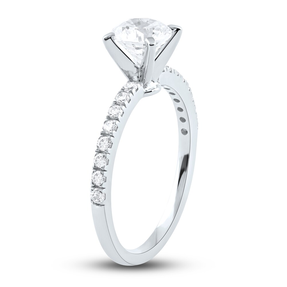 Diamond Engagement Ring 1-1/4 ct tw Round Platinum JKAOtPD2