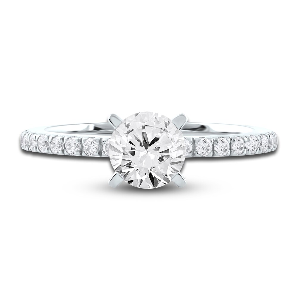 Diamond Engagement Ring 1-1/4 ct tw Round Platinum JKAOtPD2