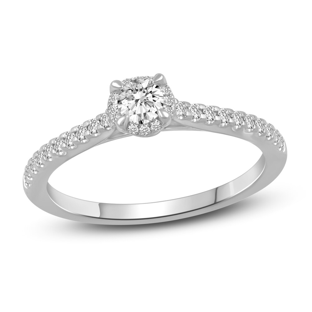 Diamond Bridal Set 1 ct tw Round 14K White Gold JQEi14Qn