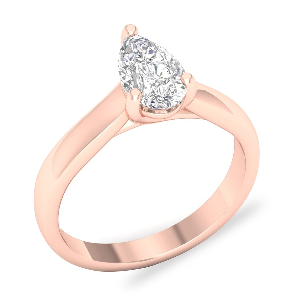 Diamond Solitaire Ring 1 ct tw Pear-shaped 14K Rose Gold (SI2/I) JYGPLOQ9