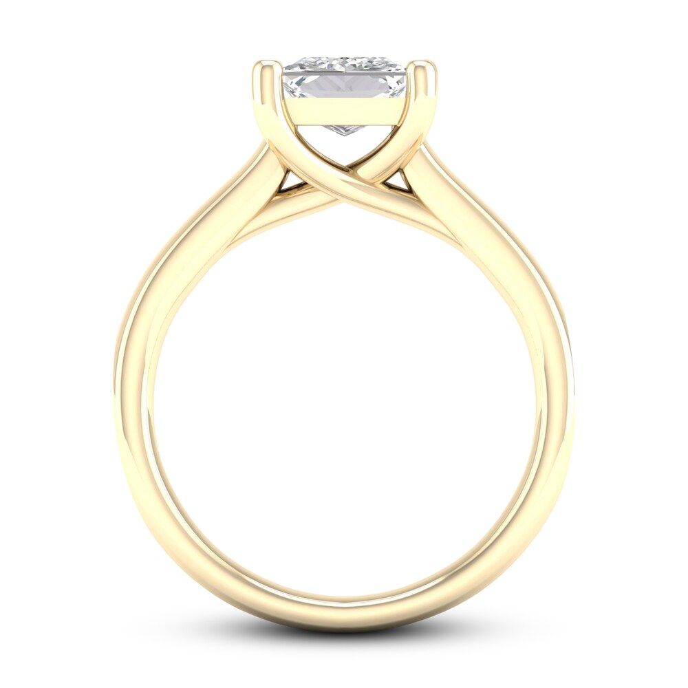 Diamond Solitaire Ring 2 ct tw Princess-cut 14K Yellow Gold (I1/I) Je6jiLVH