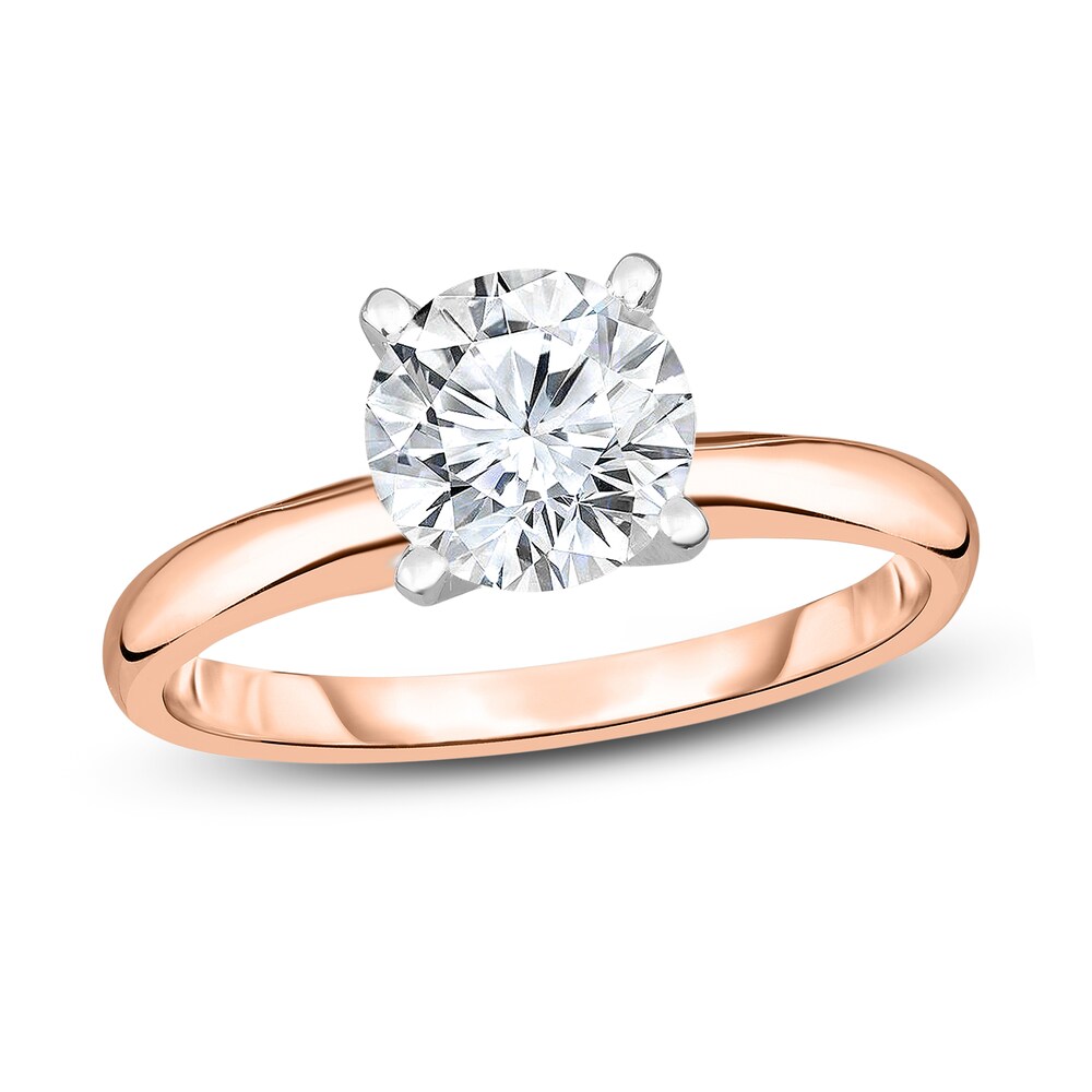 Diamond Solitaire Ring 3/4 ct tw Round 14K Rose Gold (I1/I) JvXtKvpi [JvXtKvpi]