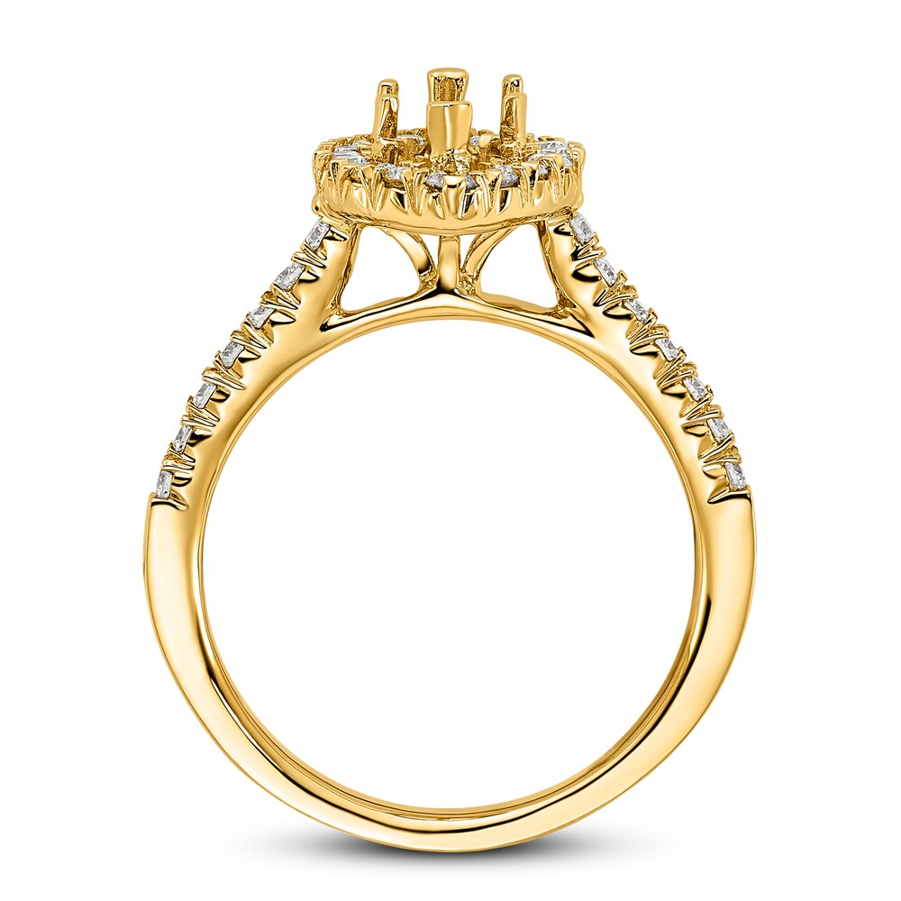 Diamond Engagement Ring Setting 1/2 ct tw 14K Yellow Gold KoRwtmNk