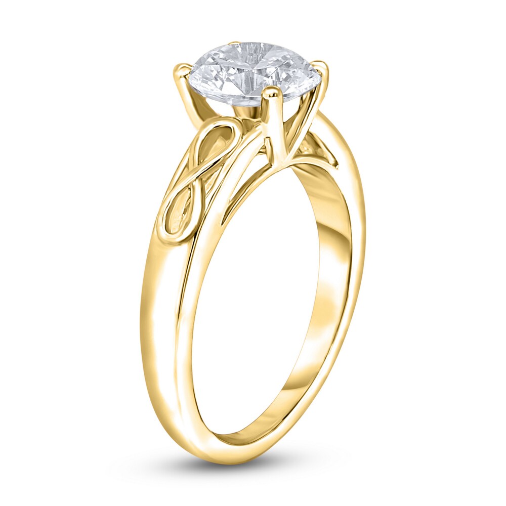 Diamond Solitaire Infinity Engagement Ring 1-1/2 ct tw Round 14K Yellow Gold (I2/I) L3fDxMRD