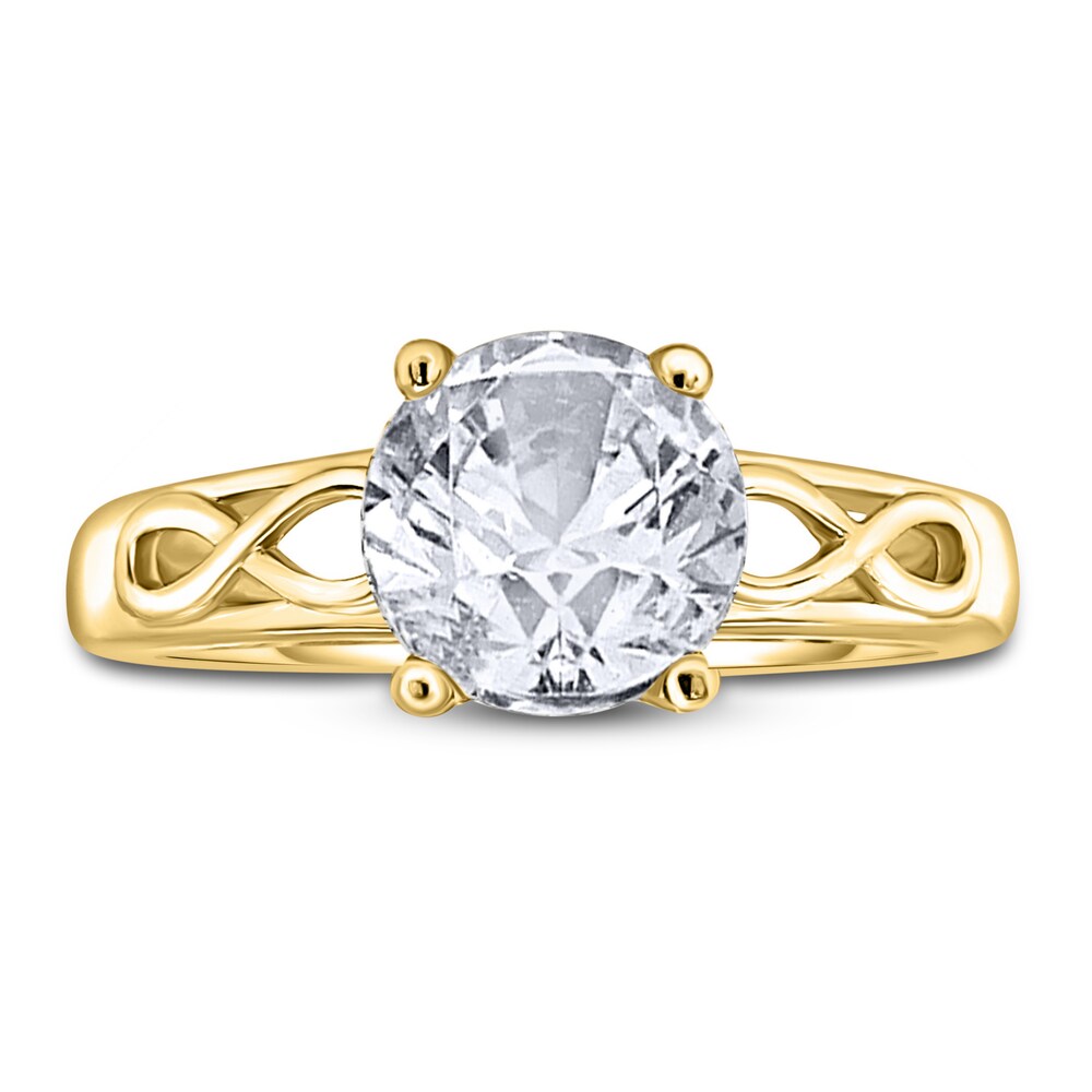 Diamond Solitaire Infinity Engagement Ring 1-1/2 ct tw Round 14K Yellow Gold (I2/I) L3fDxMRD