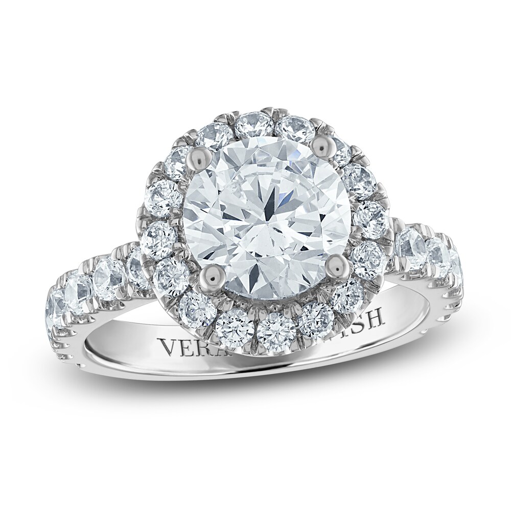 Vera Wang WISH Lab-Created Diamond Engagement Ring 2-1/3 ct tw Round 14K White Gold LDBmFkl8 [LDBmFkl8]