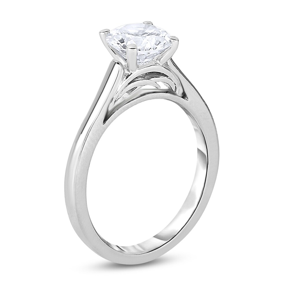 Diamond Solitaire Engagement Ring 2 ct tw Round 14K White Gold (I2/I) LENF2TJW