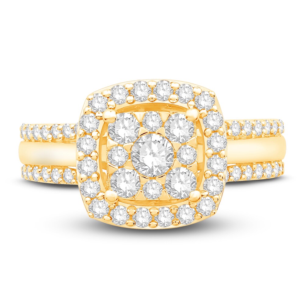 Diamond Ring 1 ct tw Round 14K Yellow Gold LYFF6JYD