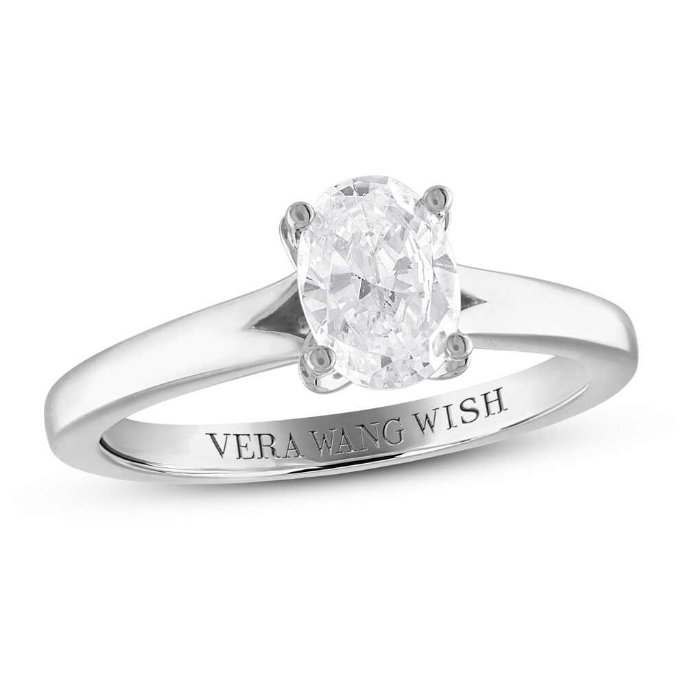 Vera Wang WISH Diamond Engagement Ring 1 ct tw Oval Platinum (VS2/I) LdOKz58i [LdOKz58i]