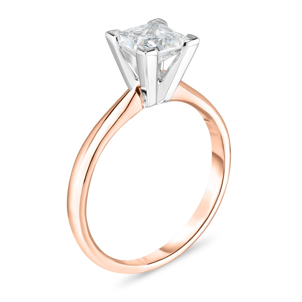 Diamond Solitaire Ring 3/4 ct tw Princess 14K Rose Gold (I1/I) LgaELrbJ