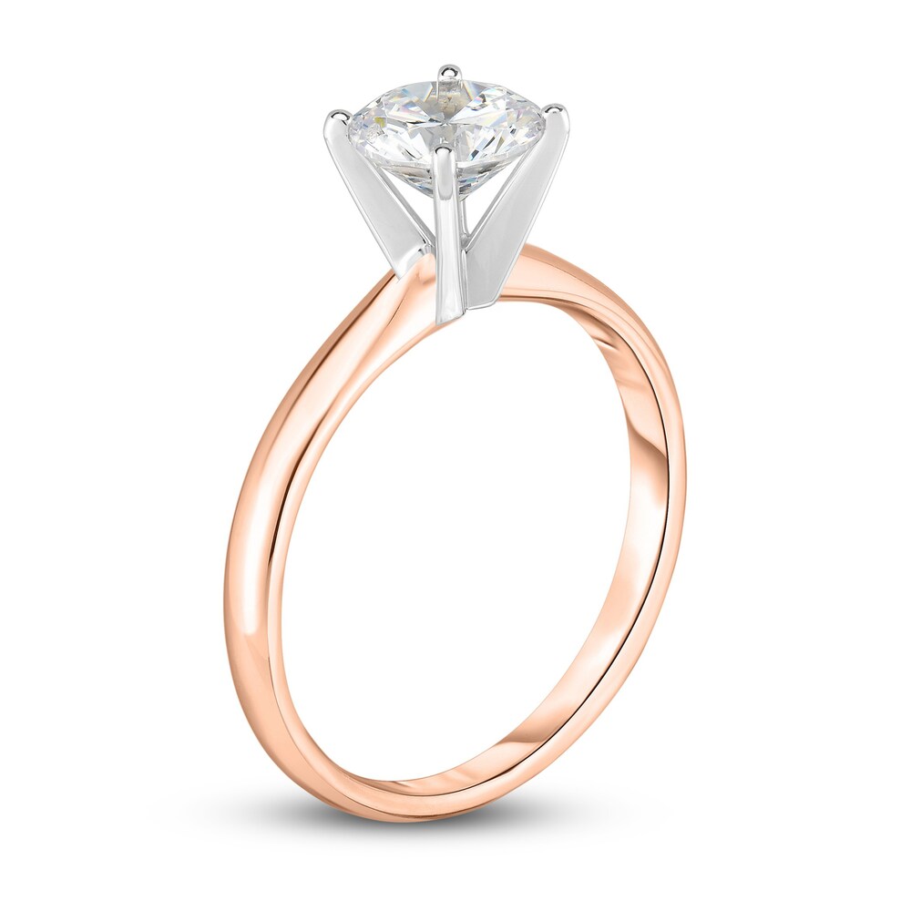 Diamond Solitaire Engagement Ring 1/5 ct tw Round 14K Rose Gold (I2/I) M3obPyyb