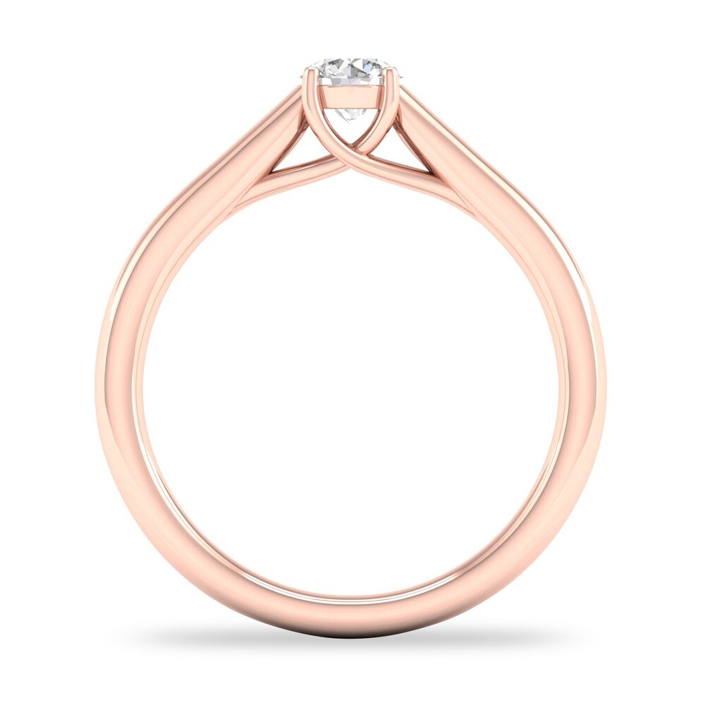 Diamond Solitaire Ring 1/3 ct tw Round-cut 14K Rose Gold (SI2/I) MnhWu2Cf