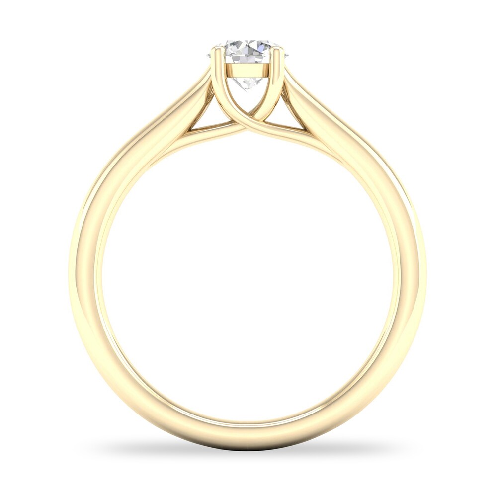 Diamond Solitaire Ring 1/2 ct tw Round-cut 14K Yellow Gold (SI2/I) Myy2HiQL