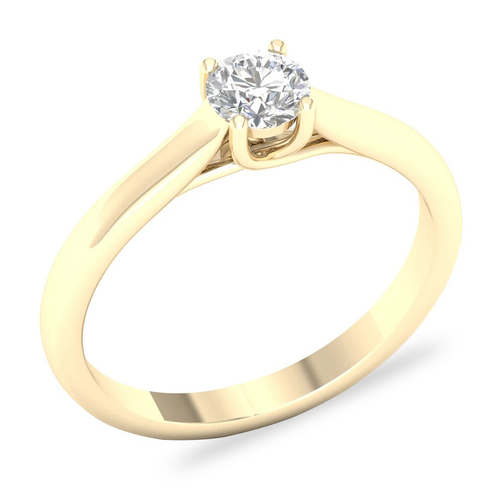 Diamond Solitaire Ring 1/2 ct tw Round-cut 14K Yellow Gold (SI2/I) Myy2HiQL