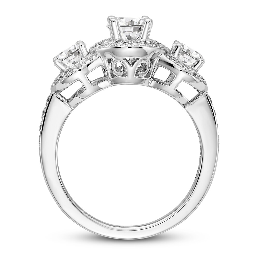 Diamond Engagement Ring 1-1/3 ct tw Round 14K White Gold NKJvlBcg