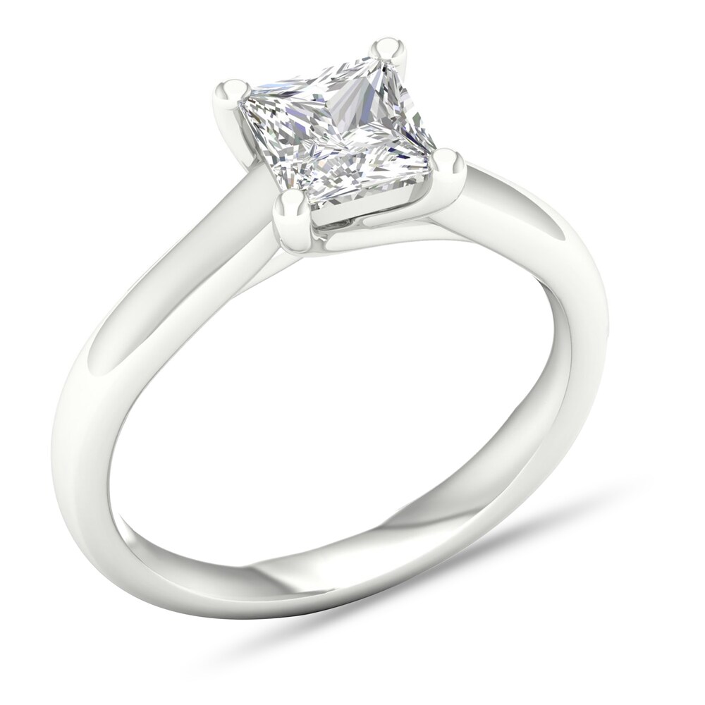 Diamond Solitaire Ring 1-1/4 ct tw Princess-cut 14K White Gold (I2/I) Ne3yrKkq