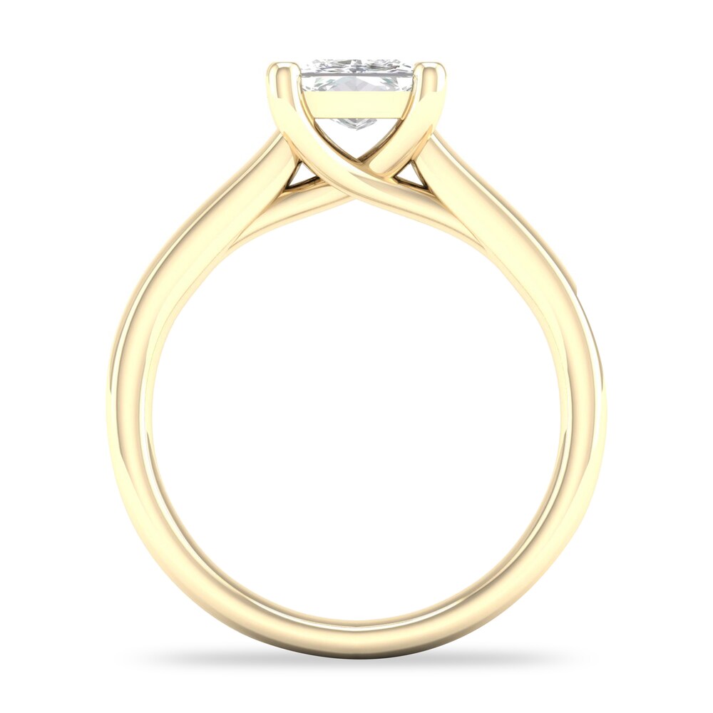 Diamond Solitaire Ring 1-1/2 ct tw Princess-cut 14K Yellow Gold (SI2/I) OKPtCK32