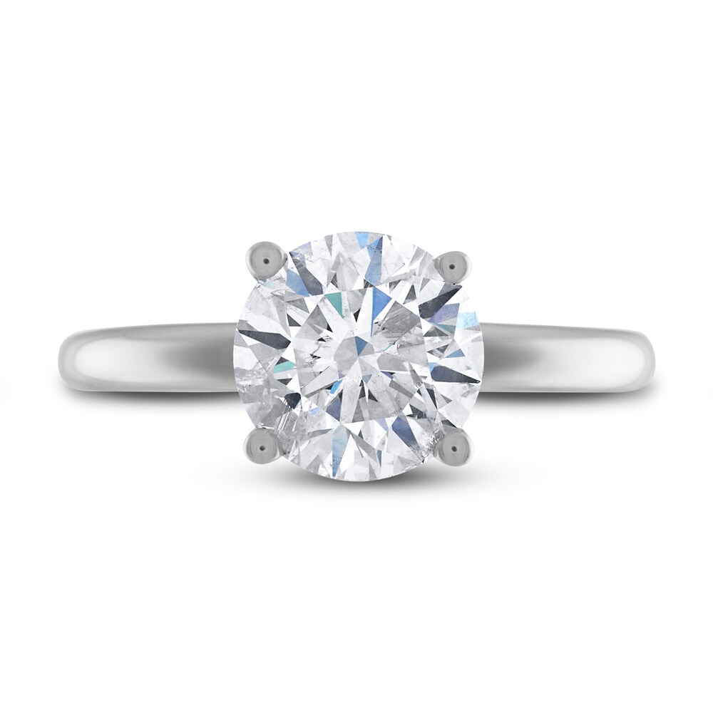 Diamond Solitaire Engagement Ring 1-1/2 ct tw Round 14K White Gold (I2/I) OMajOfUi