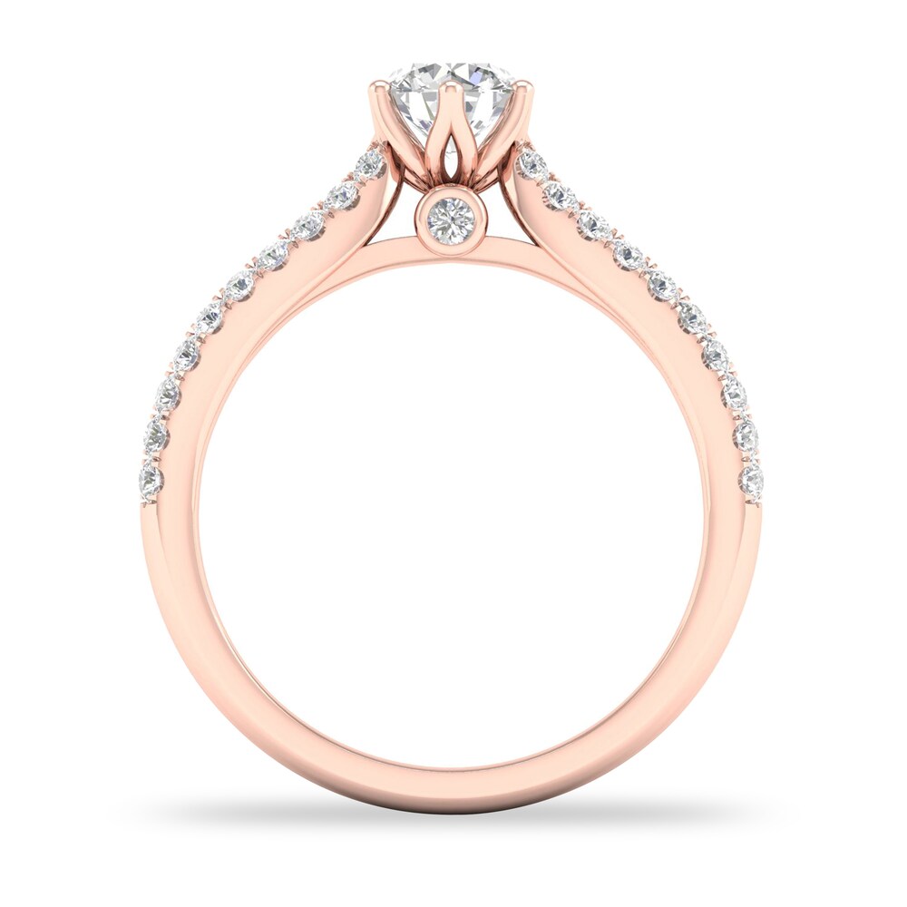 Diamond Ring 3/4 ct tw Round-cut 14K Rose Gold ON2cJPys