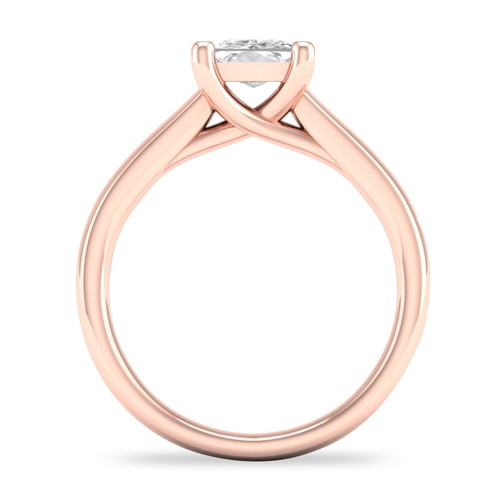 Diamond Solitaire Ring 1-1/4 ct tw Princess-cut 14K Rose Gold (I2/I) OOMGX6tq