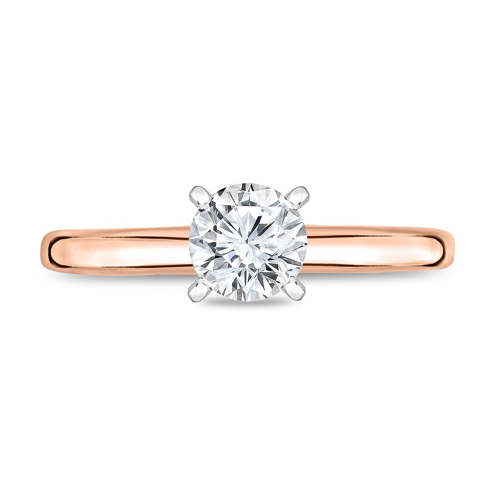 Diamond Solitaire Ring 1/4 ct tw Round 14K Rose Gold (I1/I) ORu7gMpo