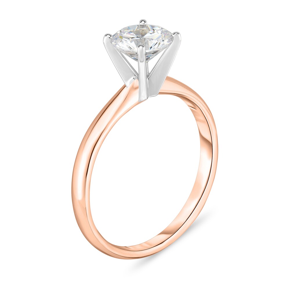 Diamond Solitaire Ring 1/4 ct tw Round 14K Rose Gold (I1/I) ORu7gMpo