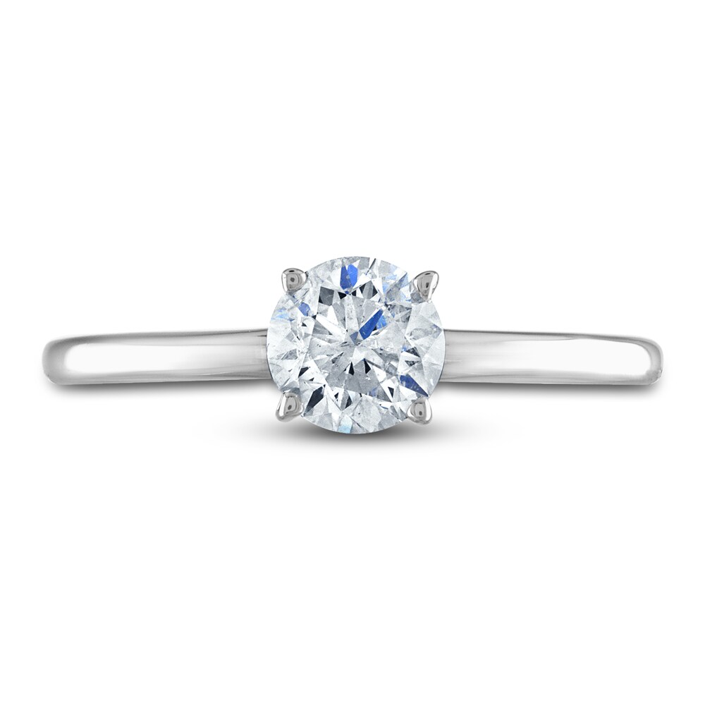 Diamond Solitaire Ring 3/4 ct tw Round 14K White Gold (I2/I) OYqOM5On