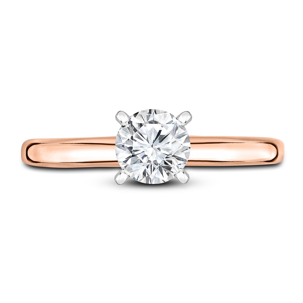 Diamond Solitaire Engagement Ring 1/4 ct tw Round 14K Rose Gold (I2/I) OZrQTAUK