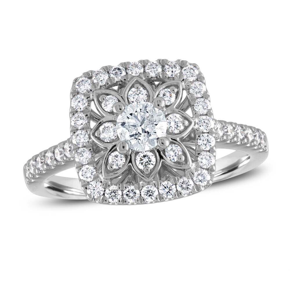 Diamond Engagement Ring 3/4 ct tw Round 14K White Gold OhgoqOsB [OhgoqOsB]