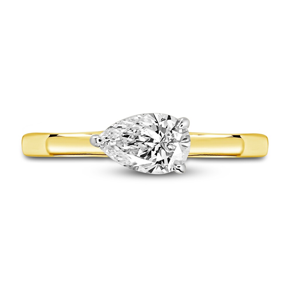 Diamond Solitaire Ring 3/4 ct tw Pear 14K Yellow Gold (I2/I) OnwQXPeg