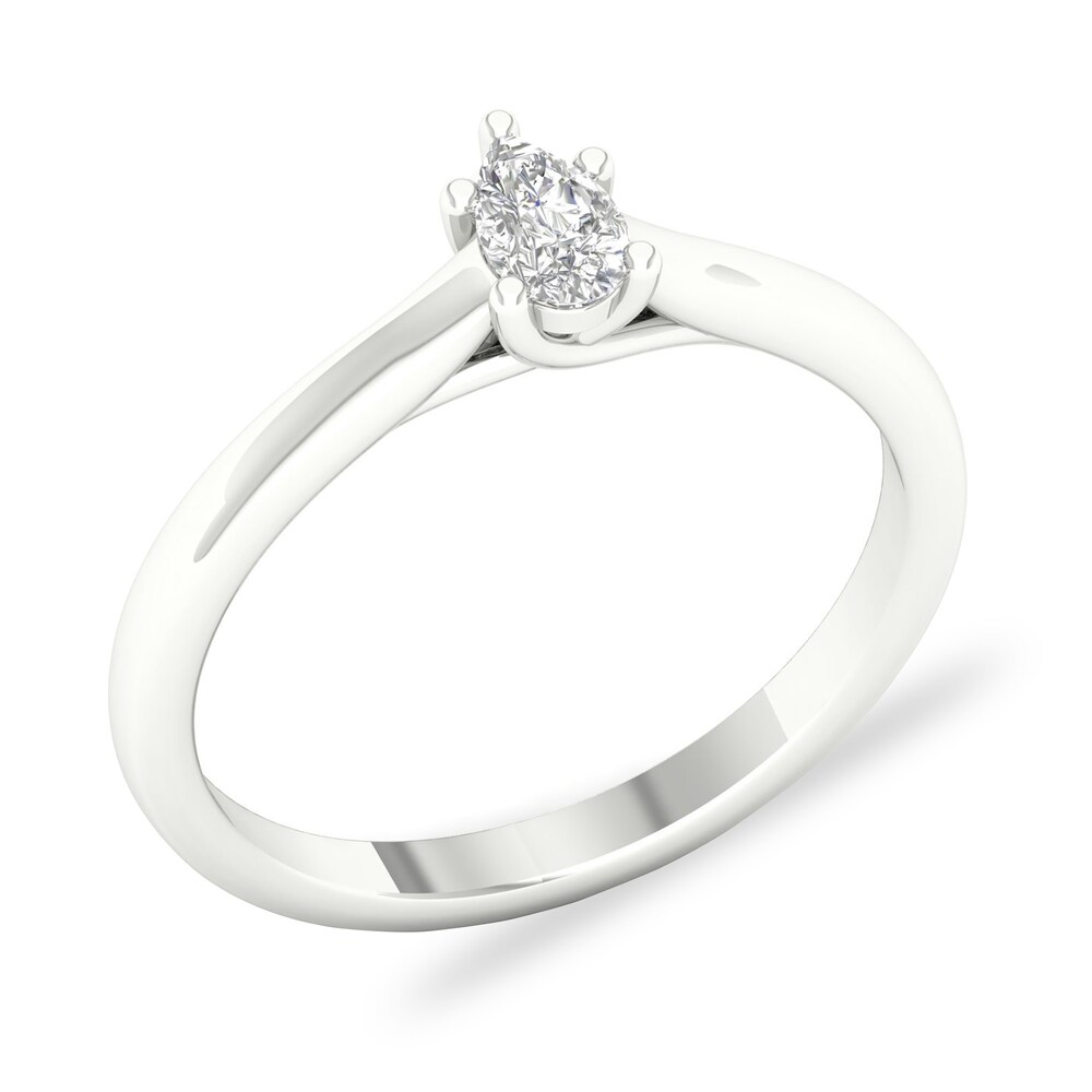 Diamond Solitaire Ring 1/4 ct tw Pear-shaped Platinum (SI2/I) OxINz7fJ