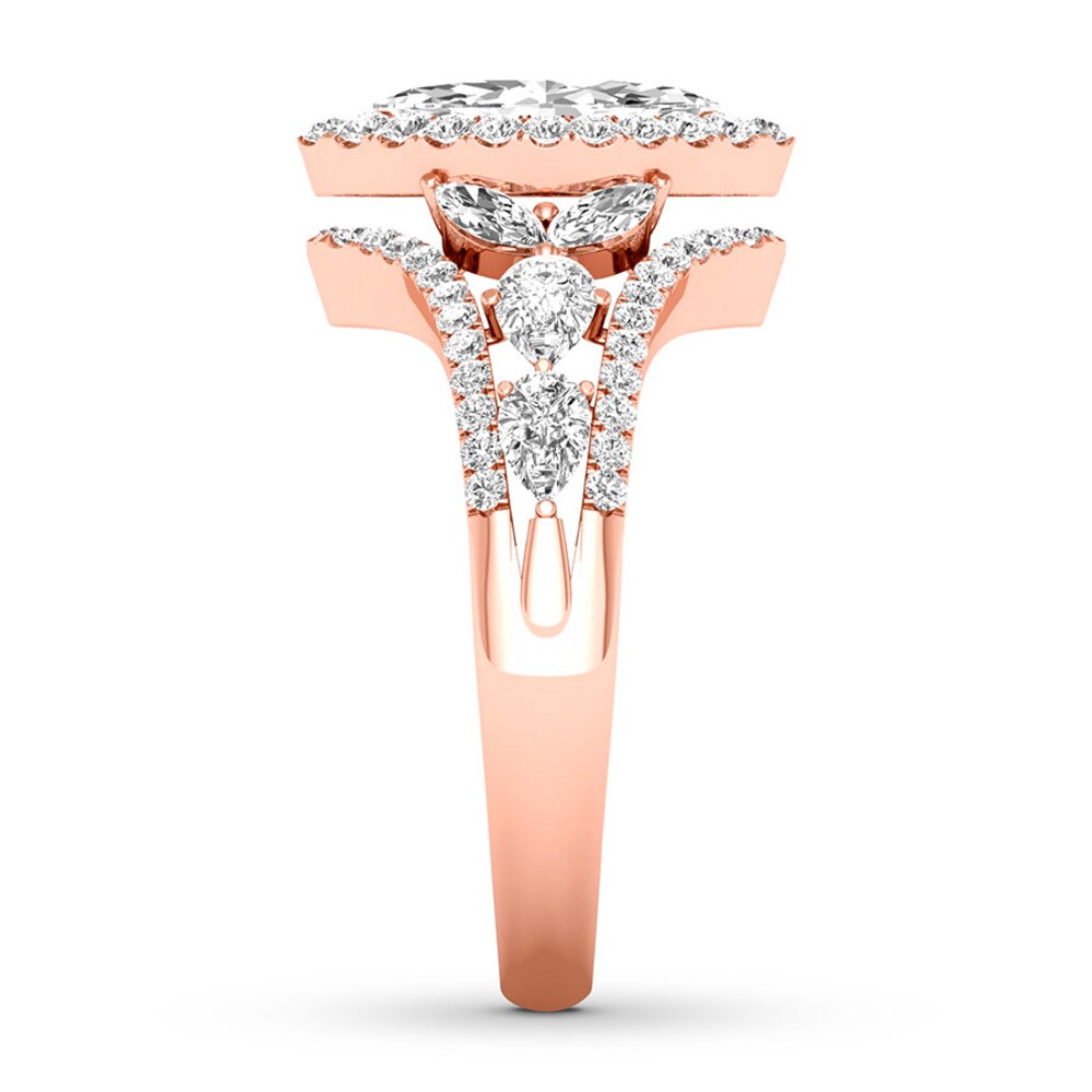 Diamond Engagement Ring 1-3/8 ct tw Marquise 14K Rose Gold P6uxxuhh