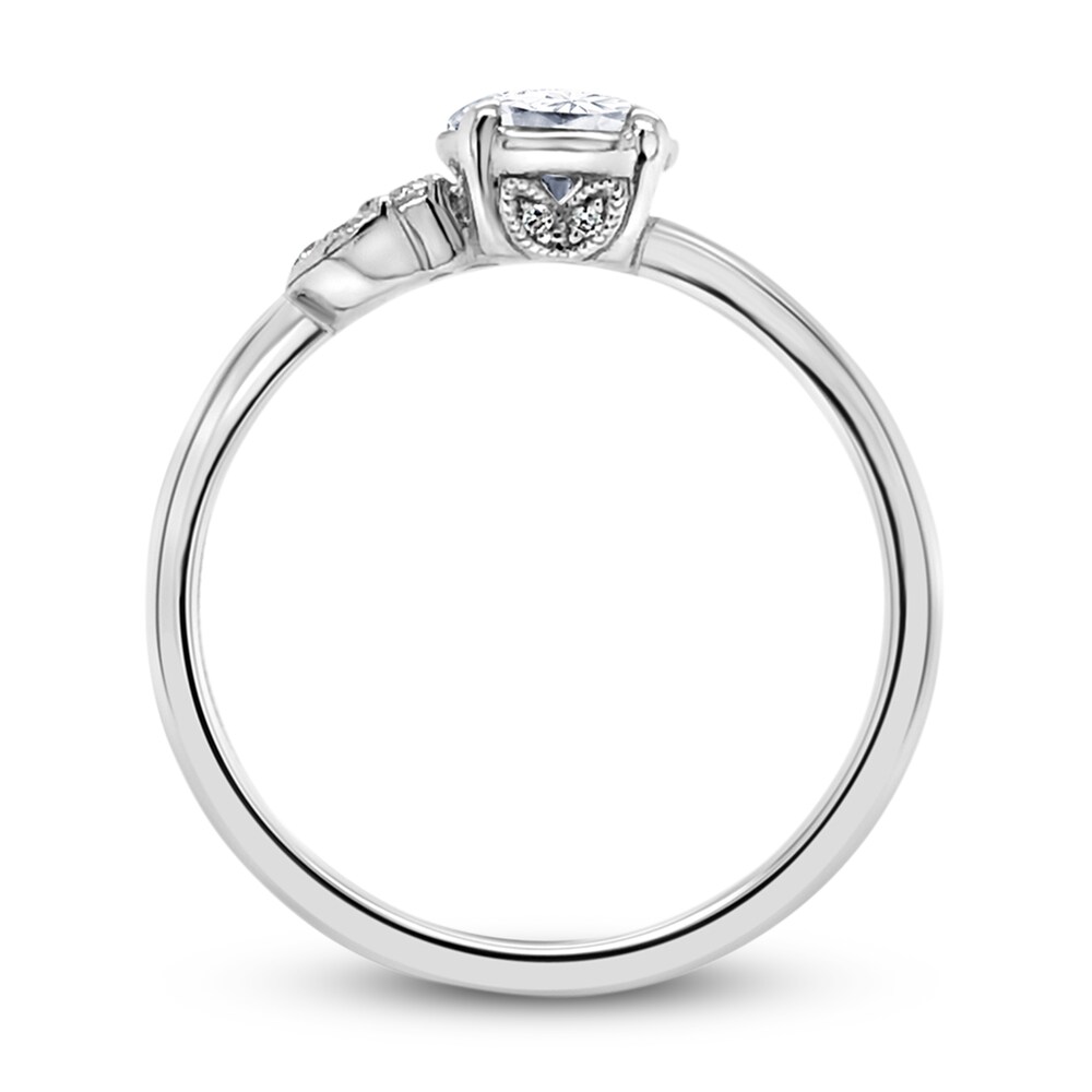 Kirk Kara Diamond Engagement Ring 1/2 ct tw Rose-cut 14K White Gold PRndlPup