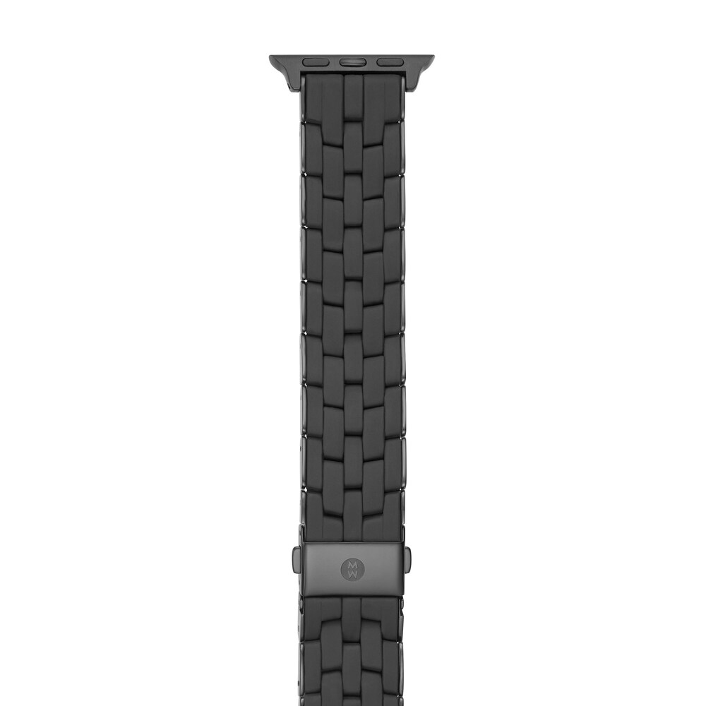 MICHELE Black Silicone Link Watch Strap MS20GP479001 PSkOeigz