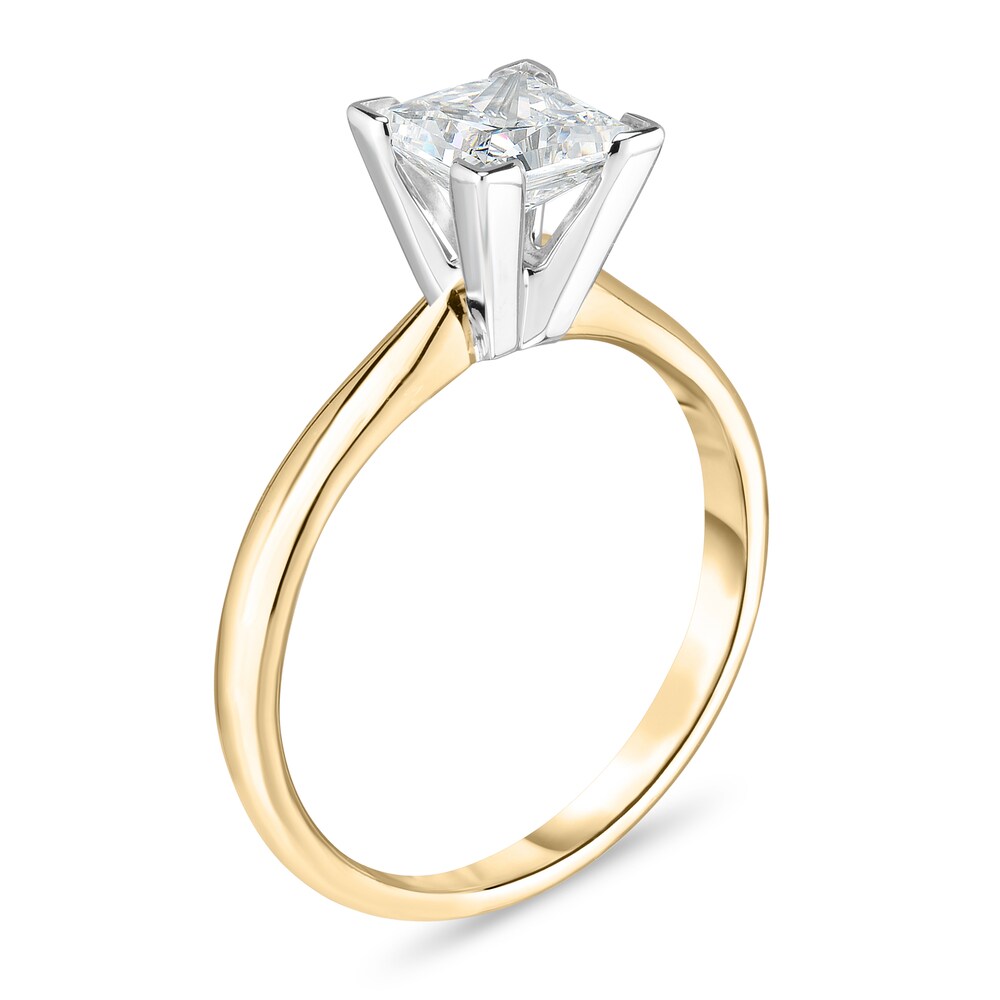 Diamond Solitaire Ring 5/8 ct tw Princess 14K Yellow Gold (I1/I) PgFSFL9l