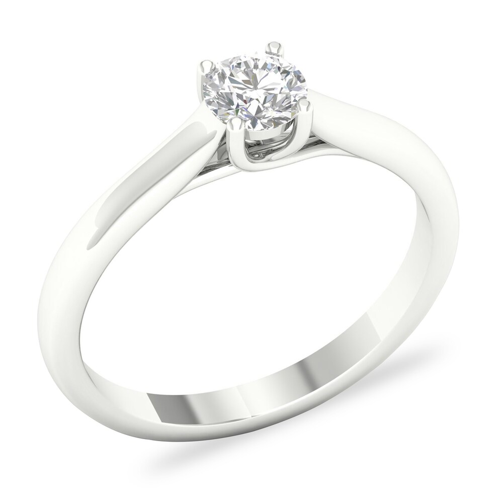 Diamond Solitaire Ring 1/2 ct tw Round-cut 14K White Gold (SI2/I) RLvBDp2j