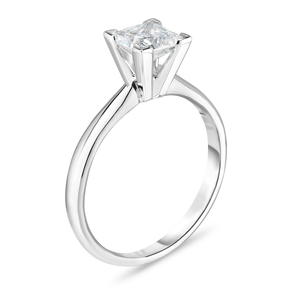 Diamond Solitaire Ring 1/2 ct tw Princess 14K White Gold (I1/I) RXn8cYsP